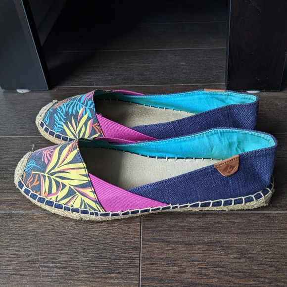 Sperry Katama Cape Espadrille Slip-Ons in Blue Seaweed - Picture 3 of 9